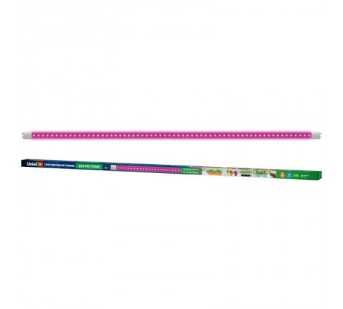 Лампа светодиодная LED-T8-18W/SPSB/G13/CL PLP30WH LED для растений. "T8", прозр. Спектр для рассады и цветения  UL-00006698  Uniel