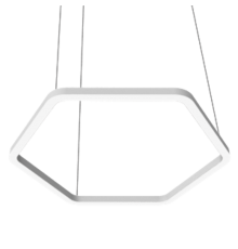 Светодиодный светильник Enso G 1100х980х40 мм 49 Вт 3000 К подвесной RAL9003 белый матовый с рассеивателем опал  V1-R0-0G524-30000-2004930  VARTON
