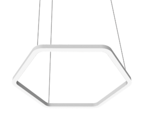 Светодиодный светильник Enso G 1100х980х40 мм 78 Вт 3000 К подвесной RAL9003 белый матовый с рассеивателем опал  V1-R0-0G524-30000-2007830  VARTON