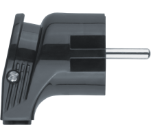 Вилка NCA-PL04-16A-E-BL угловая с/з черная  61363  Navigator