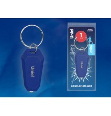 Фонарь-брелок Стандарт S-KL021-T BLUE   1LED. 2*CR1220 н/к. Пластик. Синий  UL-00004094  Uniel