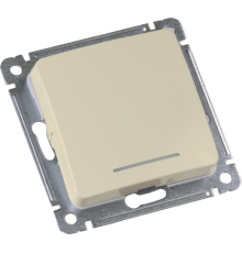 Выключатель скрытой установки, одноклавишный, с индикацией, механизм, цвет слоновая кость  ВС10-412-01  HEGEL