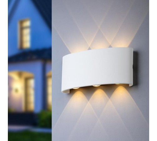 Декоративная подсветка светодиодная WL12 WH 6*1Вт IP 54 белый  Б0034610  ЭРА