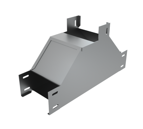 Т-отвод вертикальный вверх 50х300 мм  TDN50-300  КМ-профиль