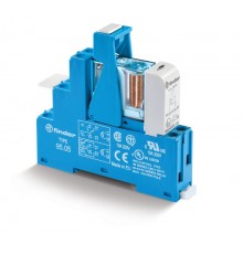Интерфейсный модуль, электромеханическое реле; 2CO 10A; контакты AgNi; питание 12В DC (чувствит.); категория защиты IP20  486270120050SMA  Finder