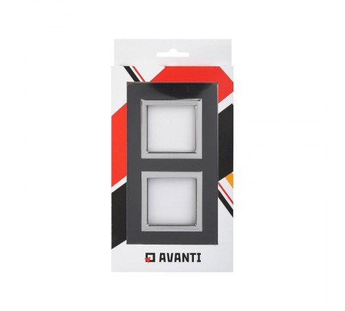 Рамка из алюминия, "Avanti", черная, 4 модуля  4402834  DKC