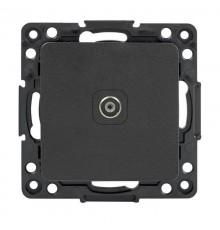 Стокгольм Механизм Розетки TV 1-местной оконечной 10дБ-240МГц черный  EZA00-227-10  EKF