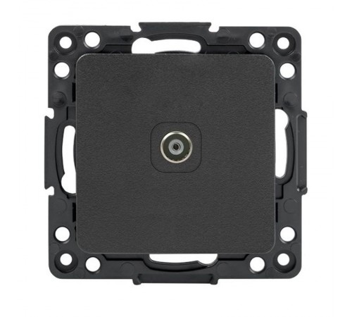 Стокгольм Механизм Розетки TV 1-местной проходной 75Ом 5-862МГц черный PROxima  EZA00-127-10  EKF