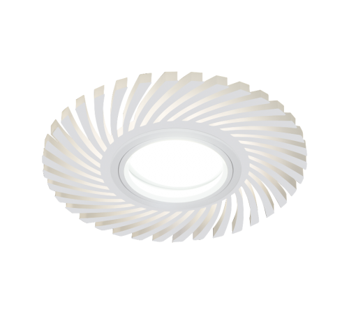 Светильник точечный встраиваемый Backlight BL134 Кругл./узор. Белый, Gu5.3, 3W, LED 3000K  BL134  Gauss