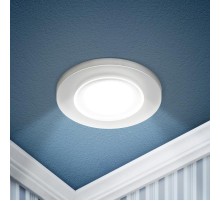 Светильник встраиваемый декоративный DK103 WH MR16 GU5.3 белый  Б0058390  ЭРА