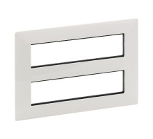 Valena LIFE Белая Рамка для модульных устройств Mosaic 2x4x2 модуля  752146  Legrand
