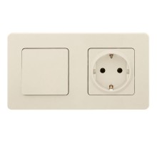 Inspiria Слоновая кость Выключатель 1-клавишный С/У без рамки  673601  Legrand