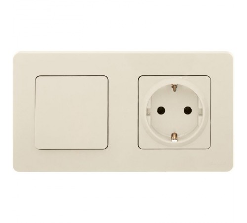Inspiria Слоновая кость Выключатель 1-клавишный С/У без рамки  673601  Legrand