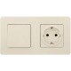 Inspiria Слоновая кость Выключатель 1-клавишный С/У без рамки  673601  Legrand