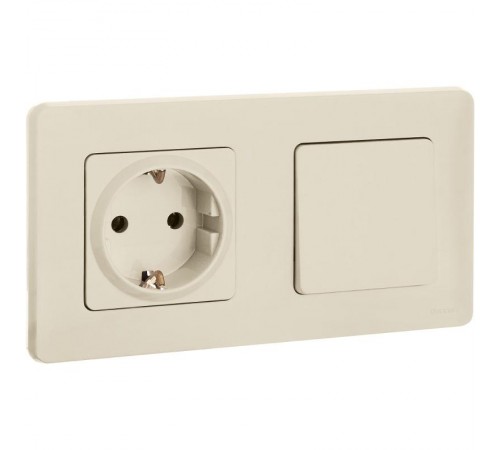 Inspiria Слоновая кость Выключатель 1-клавишный С/У без рамки  673601  Legrand