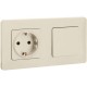 Inspiria Слоновая кость Выключатель 1-клавишный С/У без рамки  673601  Legrand