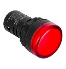 Индикатор ND16-22DS/4C красный, компактный, встр. конденсатор, IP65 АС230В (R)  828165  CHINT