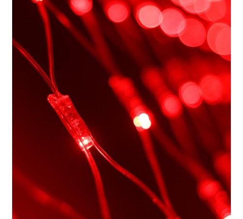 Светодиодная гирлянда ARD-NETLIGHT-CLASSIC-2000x1500-CLEAR-288LED Red (230V, 18W)  024679  Arlight
