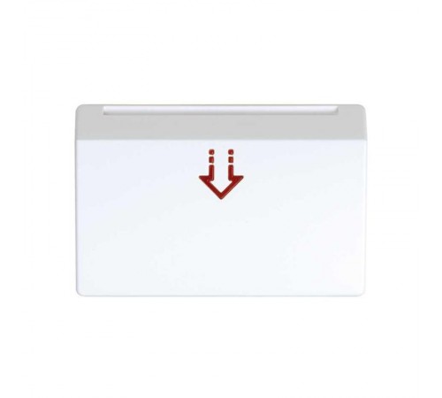 Накладка на выключатель под карточку, S27, белый  27078-30  Simon