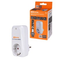 Реле напряжения в розетку РНР-01, 16А  SQ1513-0001  TDM