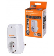 Реле напряжения в розетку РНР-01, 16А  SQ1513-0001  TDM