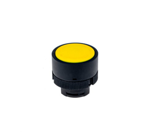 Головка кнопки плоская, желтый, пласт. MTB2-EA5  43202  ОВЕН