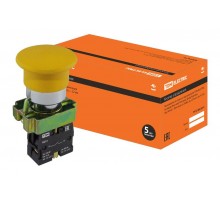 Кнопка BС51 "Грибок" без подсветки желтый 1з   SQ0704-0045  TDM