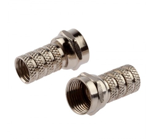 RS-F-6-2  F-разъем RG-6, simple (ПАКЕТ 2 ШТ.) (50/4000/96000)  Б0048286  ЭРА