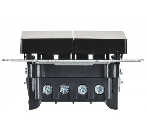 BRITE Выключатель 2-клавишный перекрестный 10А ВС10-2-3-БрЧ черный  BR-V23-0-10-K02  IEK