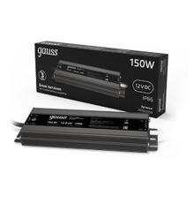 Блок питания для светодиодной ленты пылевлагозащищенный 150W 12V IP66  202023150  Gauss