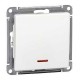 W59 Белый Выключатель 1-клавишный 10АХ с подсветкой  VS110-153-1-86  SE