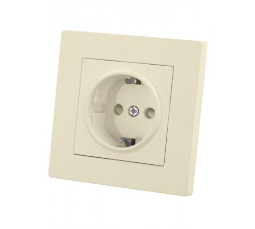 Розетка 2П+З 16А 250В с защ. шт. сл. кость "Сенеж"   SQ1816-0133  TDM
