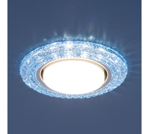 Светильник точечный встраиваемый 3030 GX53 BL синий  a035180  Elektrostandard