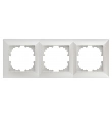 Рамка для розеток и выключателей Intro Solo 4-503-06 на 3 поста, СУ, перламутр  Б0053996  Intro