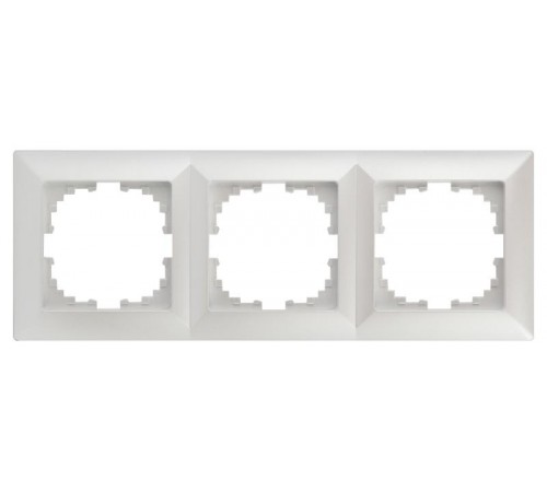 Рамка для розеток и выключателей Intro Solo 4-503-06 на 3 поста, СУ, перламутр  Б0053996  Intro