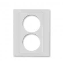 ABB Levit Серый / белый Сменная панель на розетку с з/к двойную Серый  ND5513H-A2223 16  2CHH132223A8016  ABB