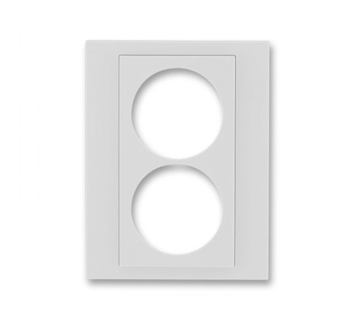 ABB Levit Серый / белый Сменная панель на розетку с з/к двойную Серый  ND5513H-A2223 16  2CHH132223A8016  ABB