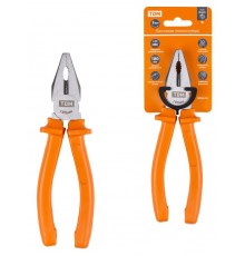 Пассатижи (плоскогубцы), с пластиковыми рукоятками, углеродистая сталь, 180 мм, серия "Гранит"  SQ1009-0102  TDM