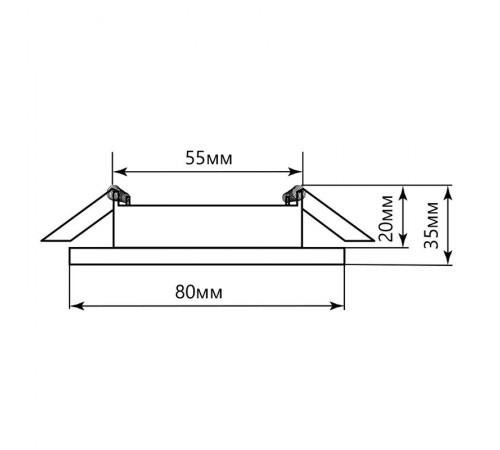 Светильник светодиодный встраиваемый декоративный AL600, 7W, 560 Lm, 4000К, белый  28905  FERON