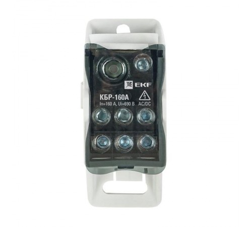 Блок распределительный (КБР) на DIN-рейку и монтажную панель 160A EKF PROxima  plc-kbr160  EKF