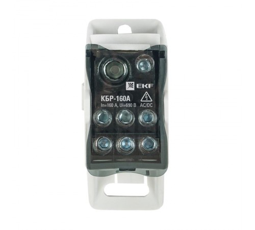 Блок распределительный (КБР) на DIN-рейку и монтажную панель 160A EKF PROxima  plc-kbr160  EKF