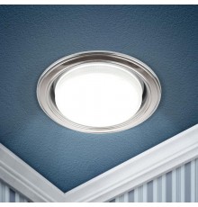 Светильник точечный встраиваемый под лампу KL35 13Вт GX53 сатин никель/хром  Б0017632  ЭРА