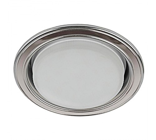 Светильник точечный встраиваемый под лампу KL35 13Вт GX53 сатин никель/хром  Б0017632  ЭРА