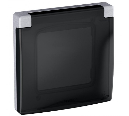 Inspiria Алюминий Рамка с защитной крышкой IP44  673922  Legrand