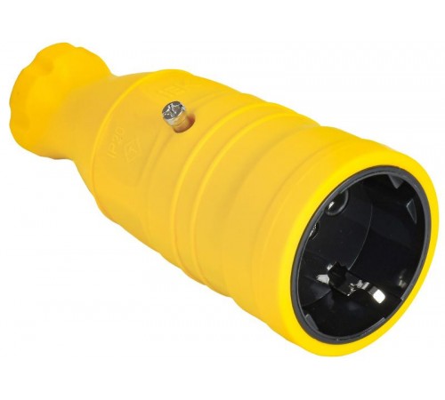OMEGA Розетка переносная РБп14-1-0м IP20 желтая   OM-KR20-16-20-P1-00-K05  IEK