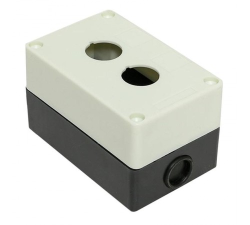 Корпус КП102 пластиковый 2 кнопки белый EKF PROxima  cpb-102-w  EKF