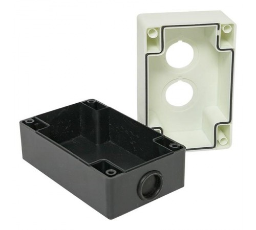 Корпус КП102 пластиковый 2 кнопки белый EKF PROxima  cpb-102-w  EKF