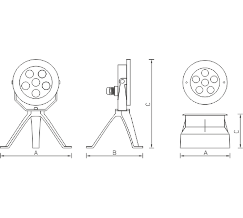 Светильник светодиодный AQUA LED 18 6000K  1484000060  Световые Технологии