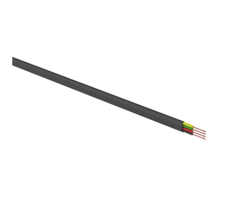 Телефонный кабель ШТЛП 4 жилы Cu, черный, бухта 100м  01-5109  REXANT