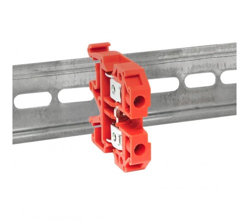 Колодка клеммная JXB-2.5/35 красная EKF PROxima  plc-jxb-2.5/35r  EKF